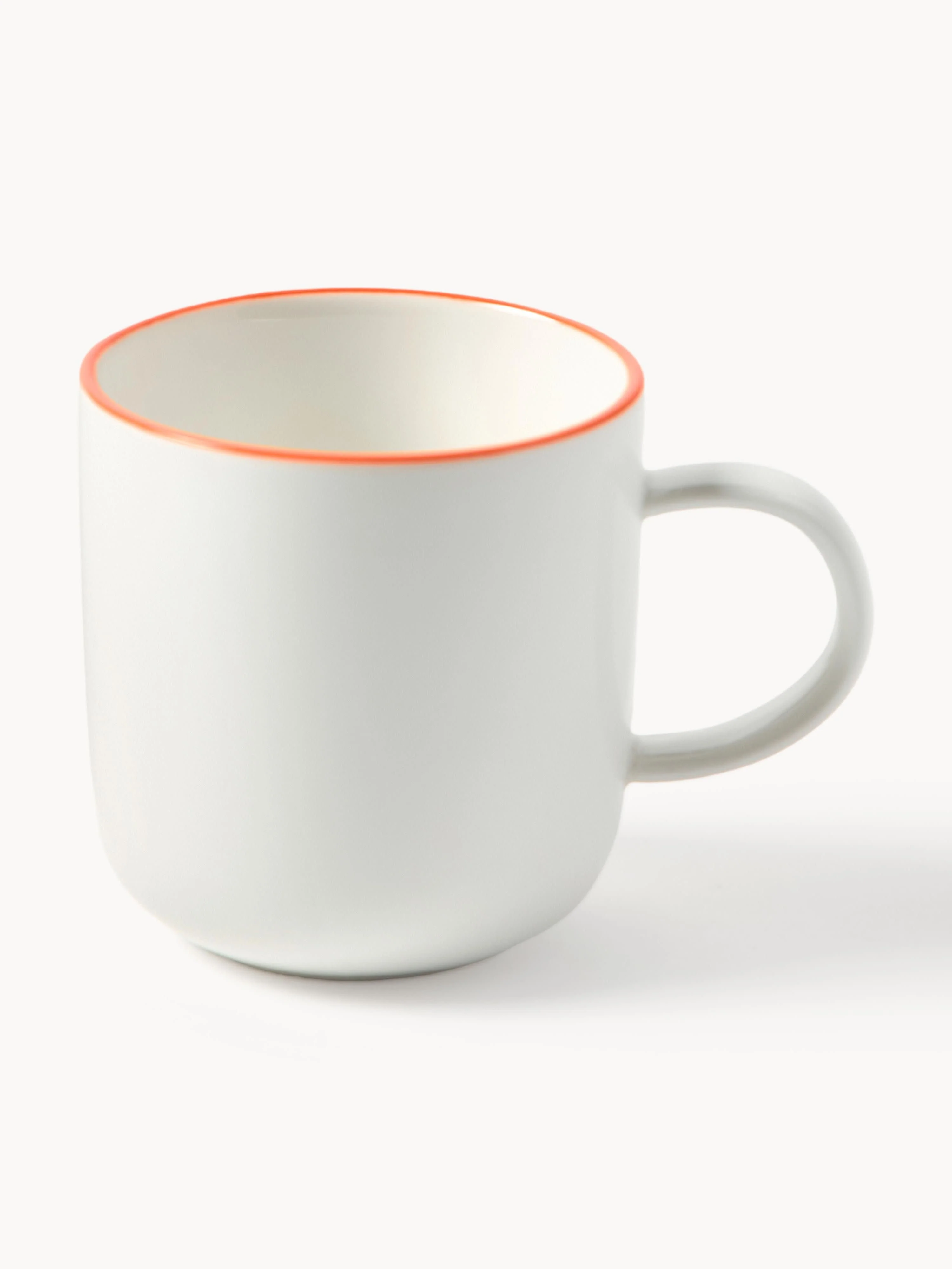 Porseleinen koffiekopjes Facile met schotels, 2 stuks