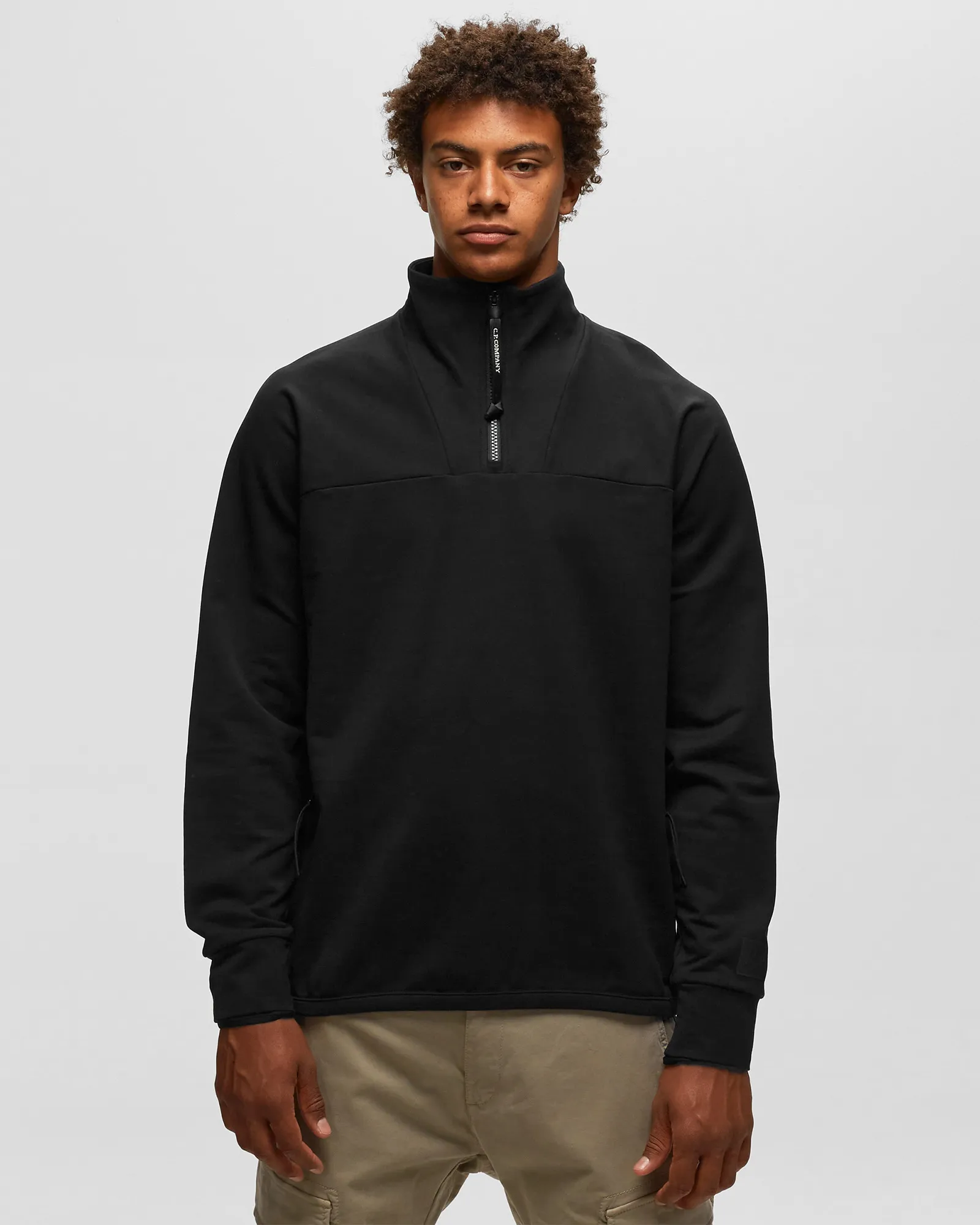 C.P. Company METROPOLIS SERIES STRETCH FLEECE REVERSE ZIPPED SWEATSHIRT