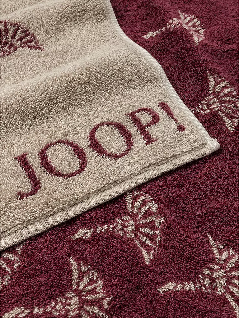 JOOP Duschtuch SELECT FADED CORNFLOWER  80x150cm Rouge dunkelrot