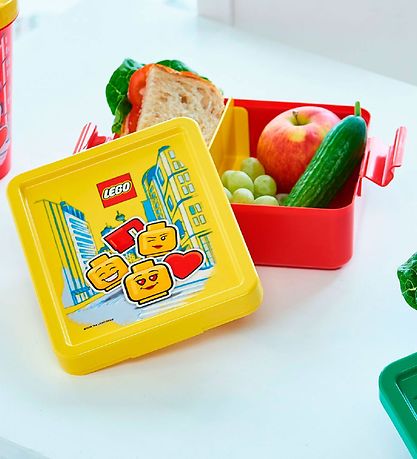 LEGO® Storage Brotdose/Trinkflasche - Iconic Mädchen - Rot/Gelb