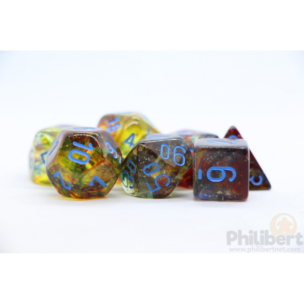 Set de 7 Dés JDR Chessex : Nebula