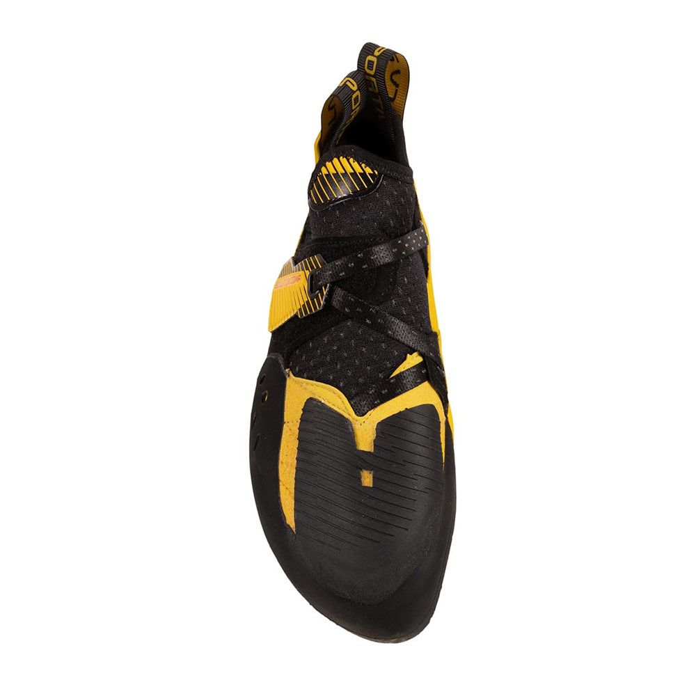La Sportiva SOLUTION COMP - Chaussons escalade Homme black/yellow