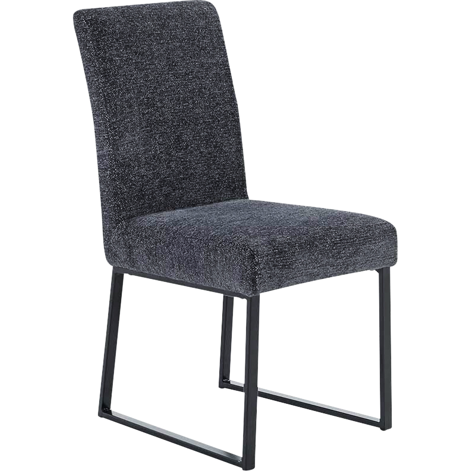 Polsterstuhl Emporio Chenille grau/blau