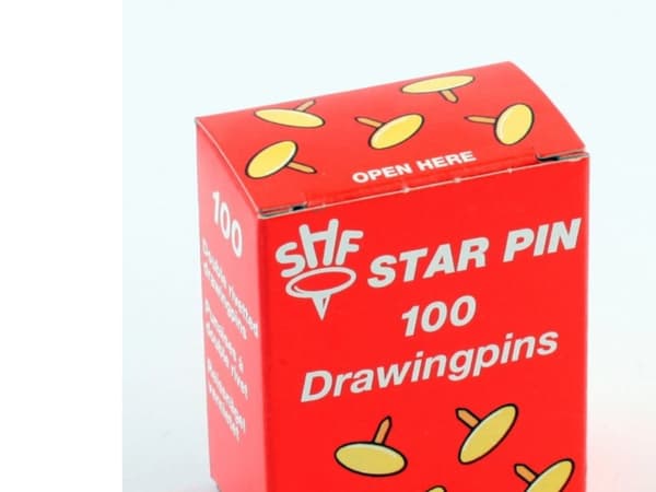 Tegnestifter Star Pin blank stål (100)