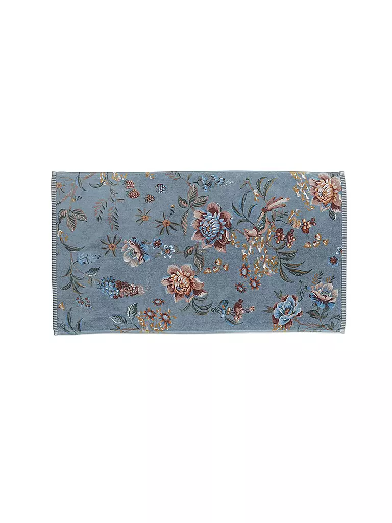 PIP STUDIO Handtuch 55x100cm SECRET GARDEN Blue hellblau