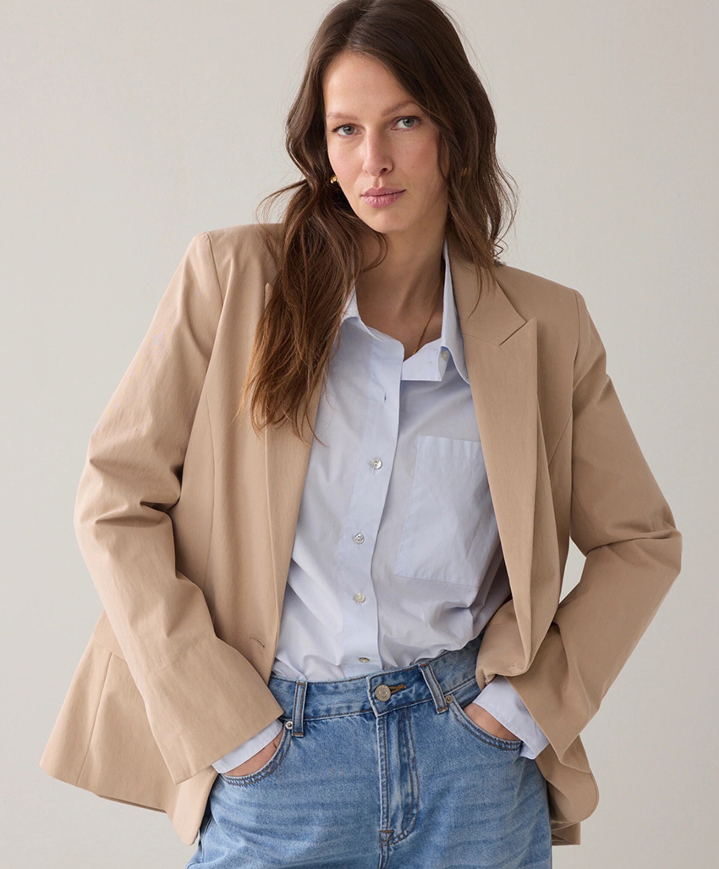 Summum Woman Dames blazer beige
