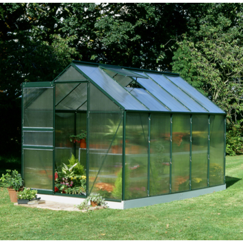Tuinkas Royal Well Popular 106 groen gecoat met 4mm polycarbonaat