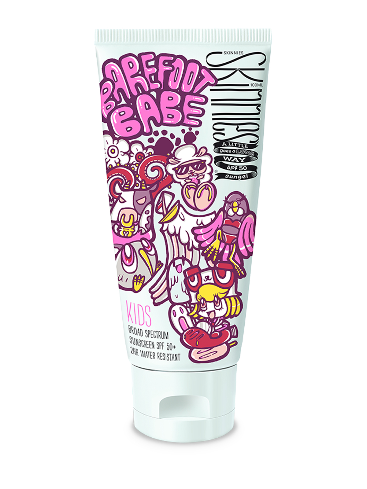 SKINNIES Sonnengel Kids Gel Barefoot Babe SPF50 Tb 100 ml