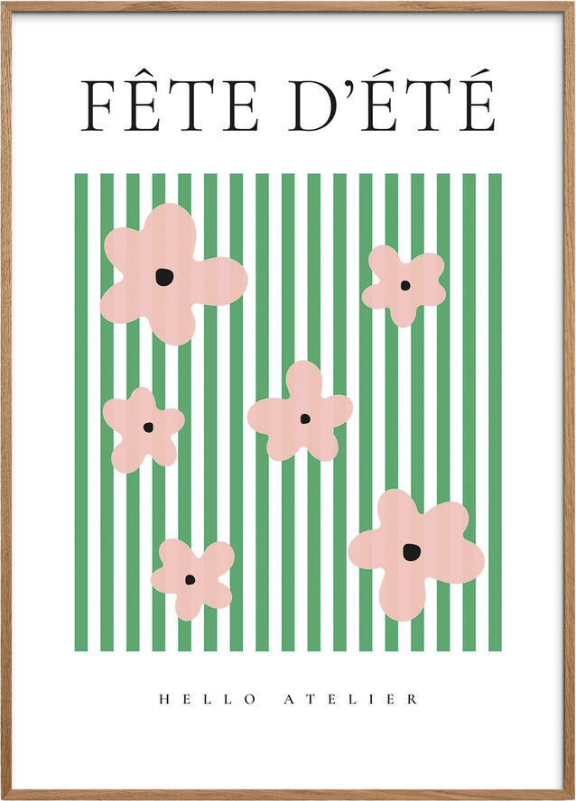 Poster & Frame Fete Dete 03 Flerfarvet