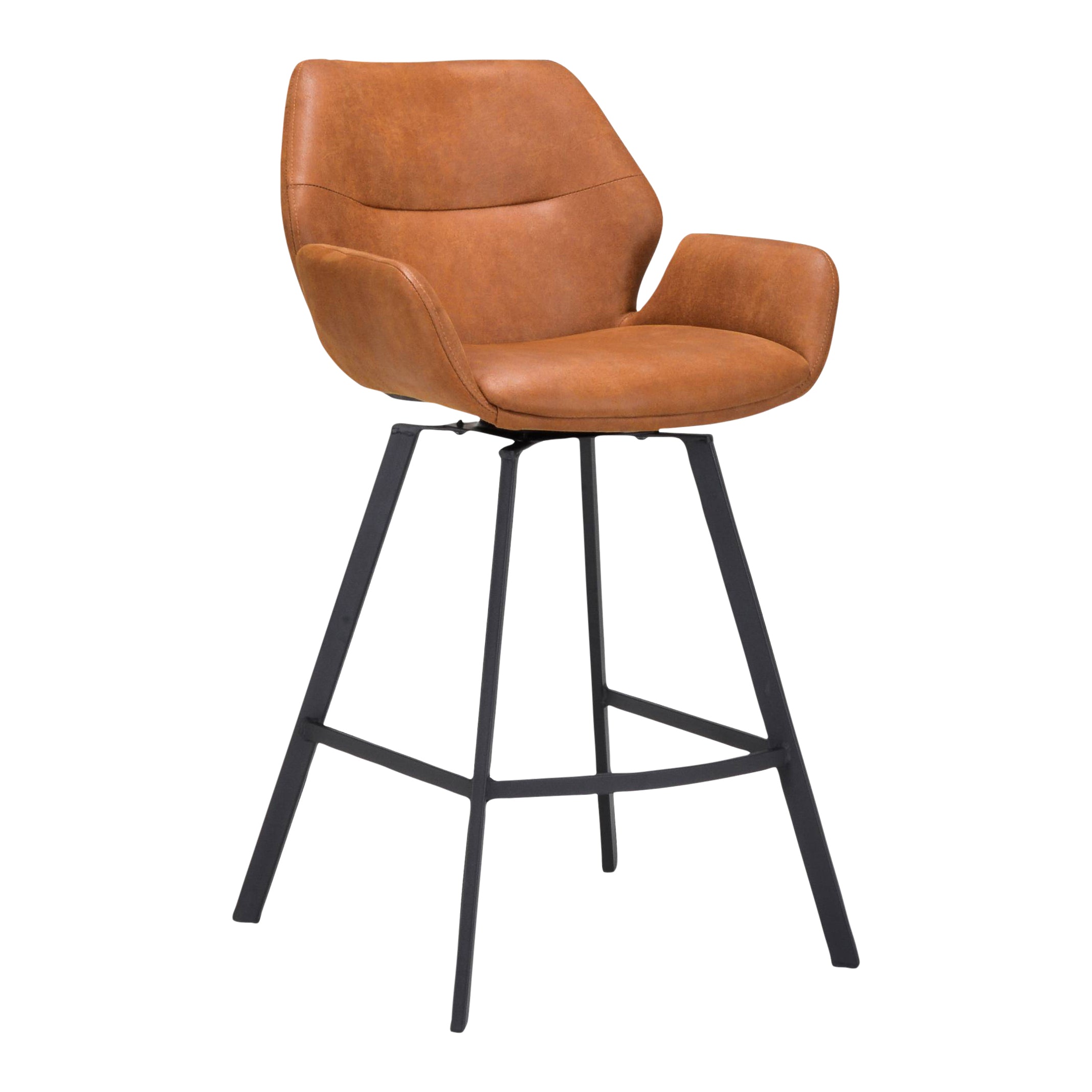 by fonQ Billy Barkruk Draaibaar - Microleder - Cognac