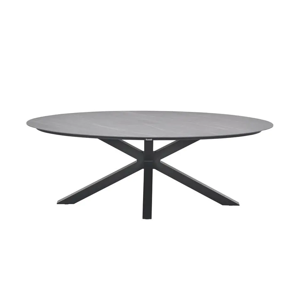 Scotland tafel - 230x115 cm - carbon black - Centostone Napoli grey
