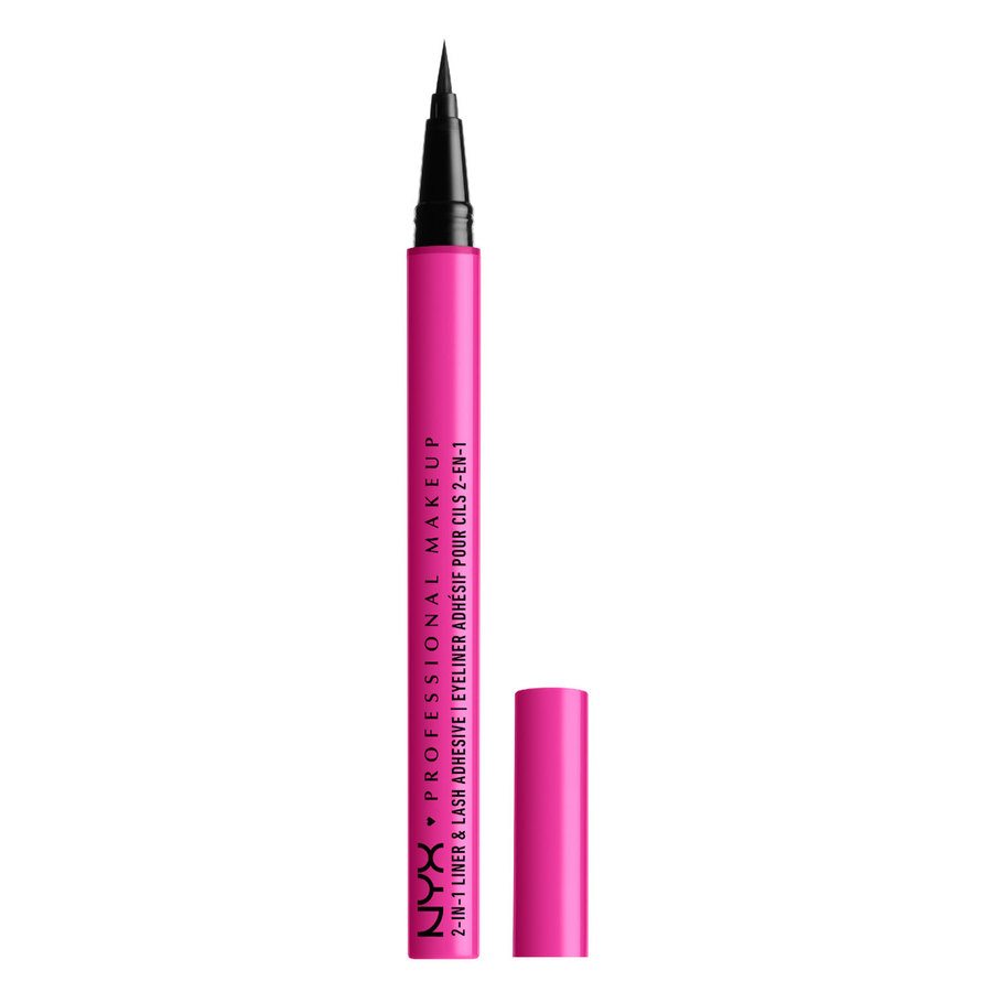 NYX Professional Makeup Jumbo 2-In-1 Liner & Lash Adhesive Baddest Black 1ml