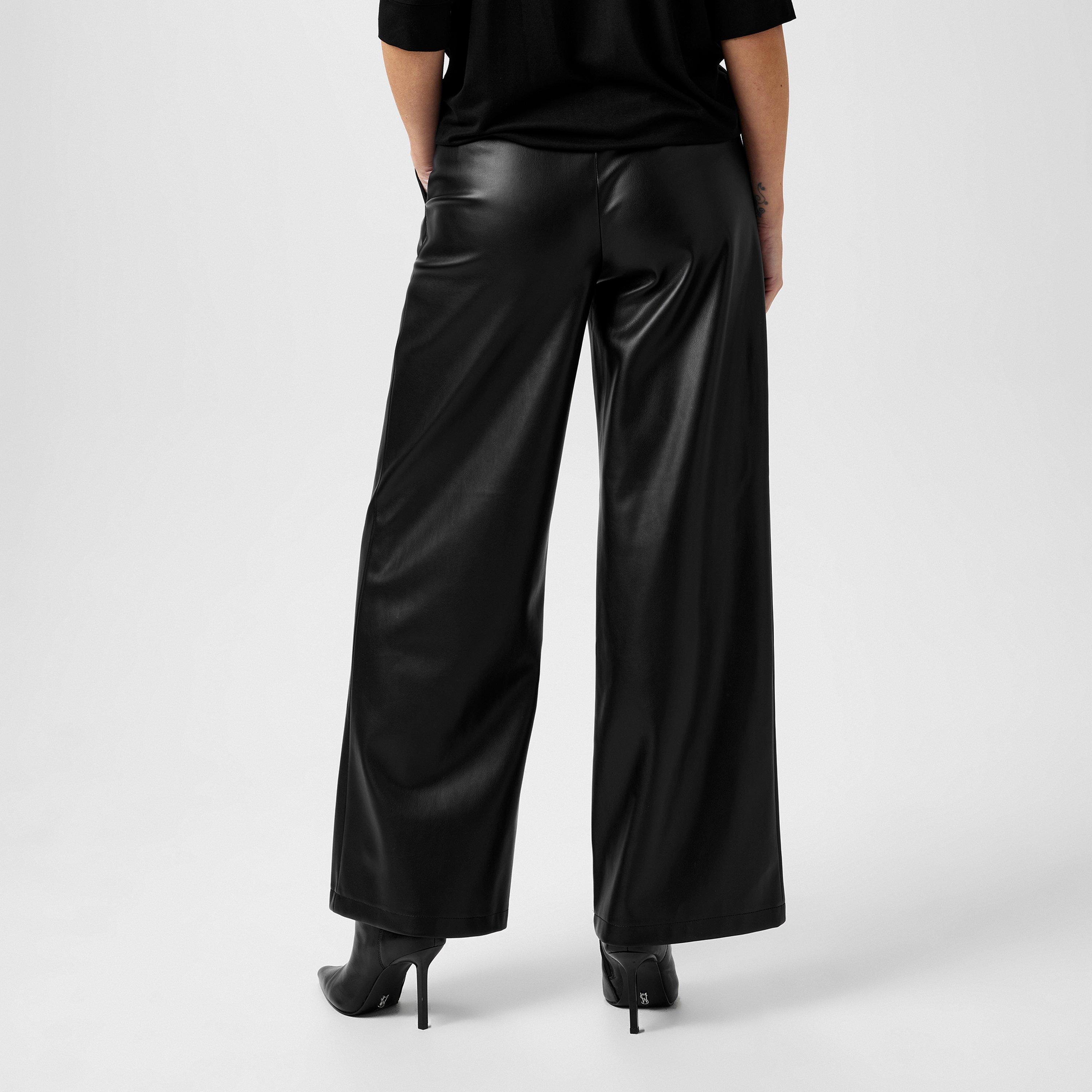 Biba PU Wide Leg Trousers