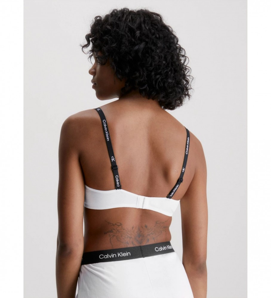 Sutiã Calvin Klein com forro leve, branco