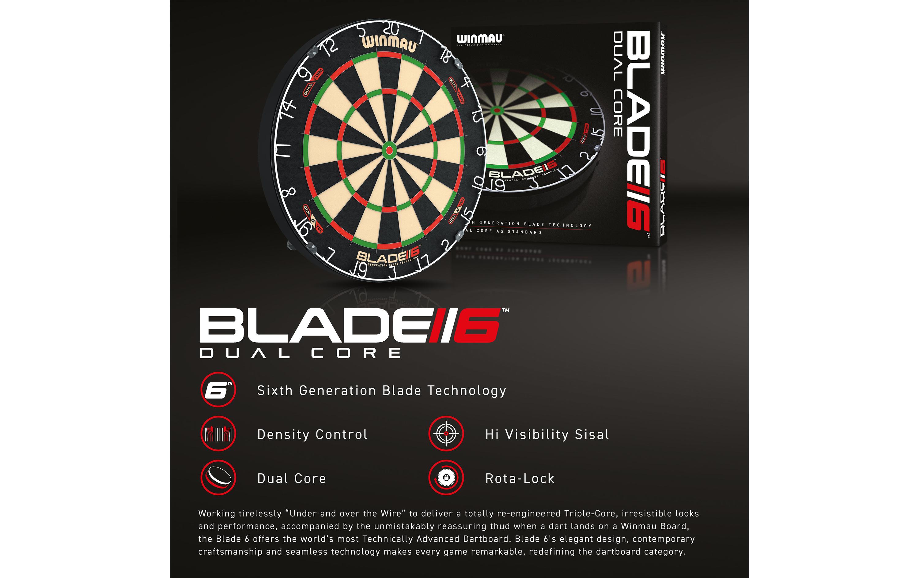 Dartboard Blade 6 Dual CoreDartscheibe