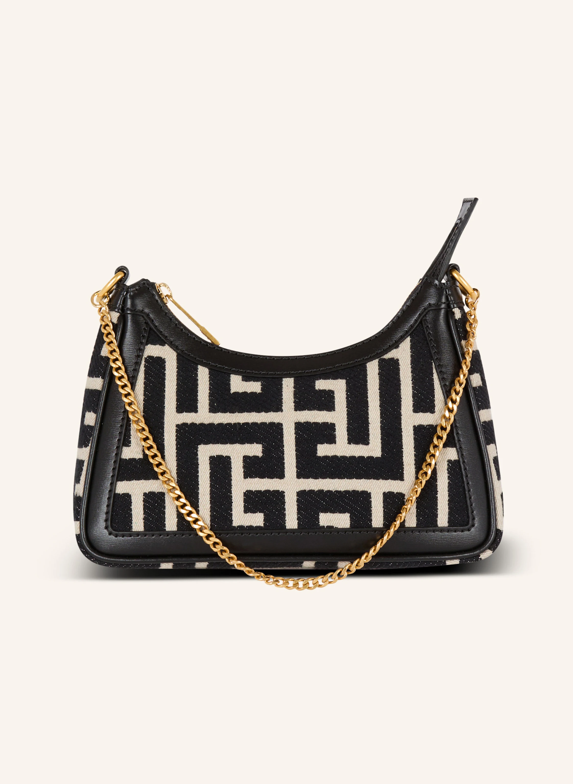 BALMAIN Schultertasche B-Army aus Monogramm-Jacquard