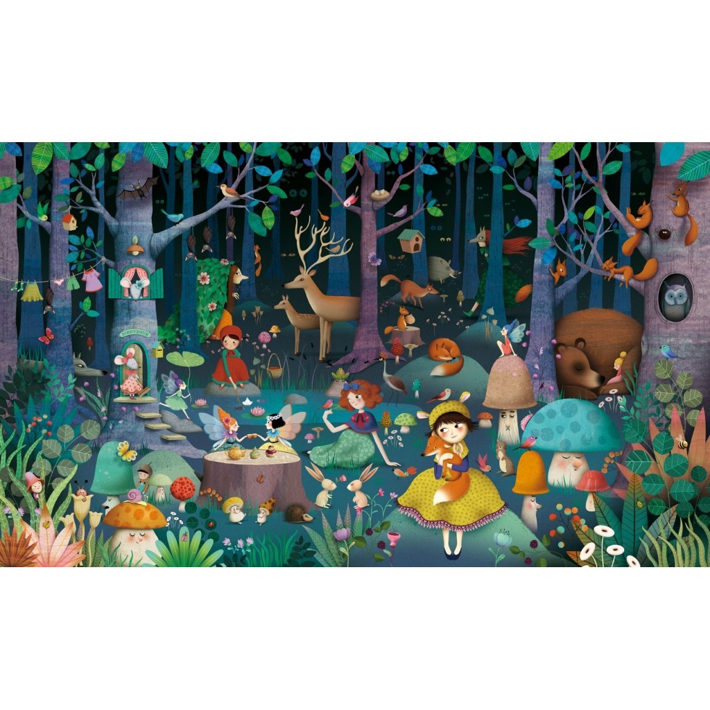 Puzzle Observation - La Forêt Enchantée : 100 pièces