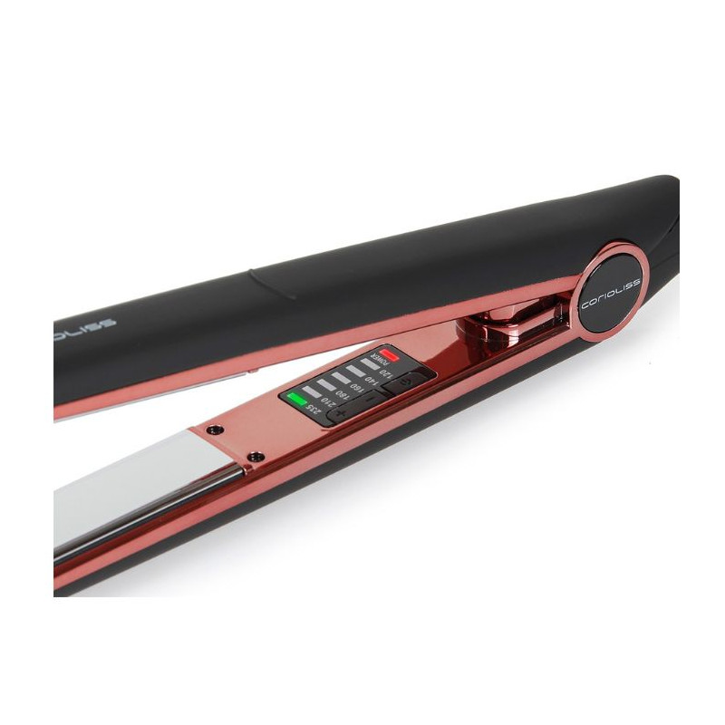 Lisseur C1 digital black soft touch copper Corioliss