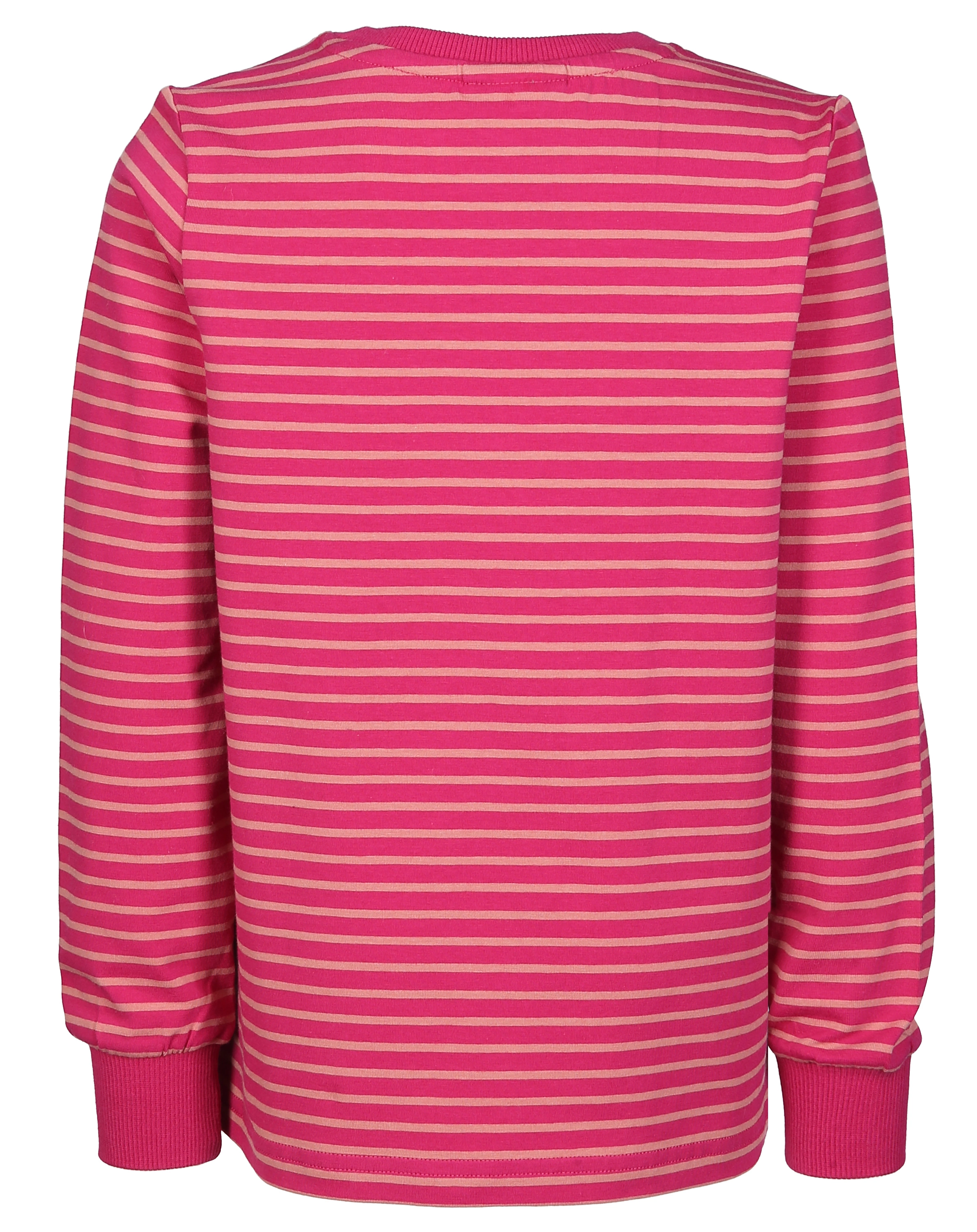 Langarmshirt RULLA gestreift in raspberry