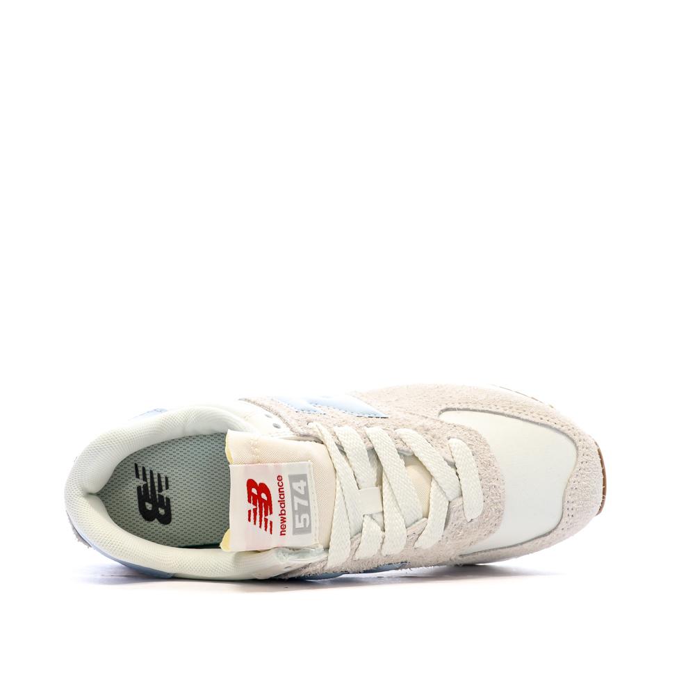 New Balance Baskets Compensé Beige/Bleu Femme New Balance 574