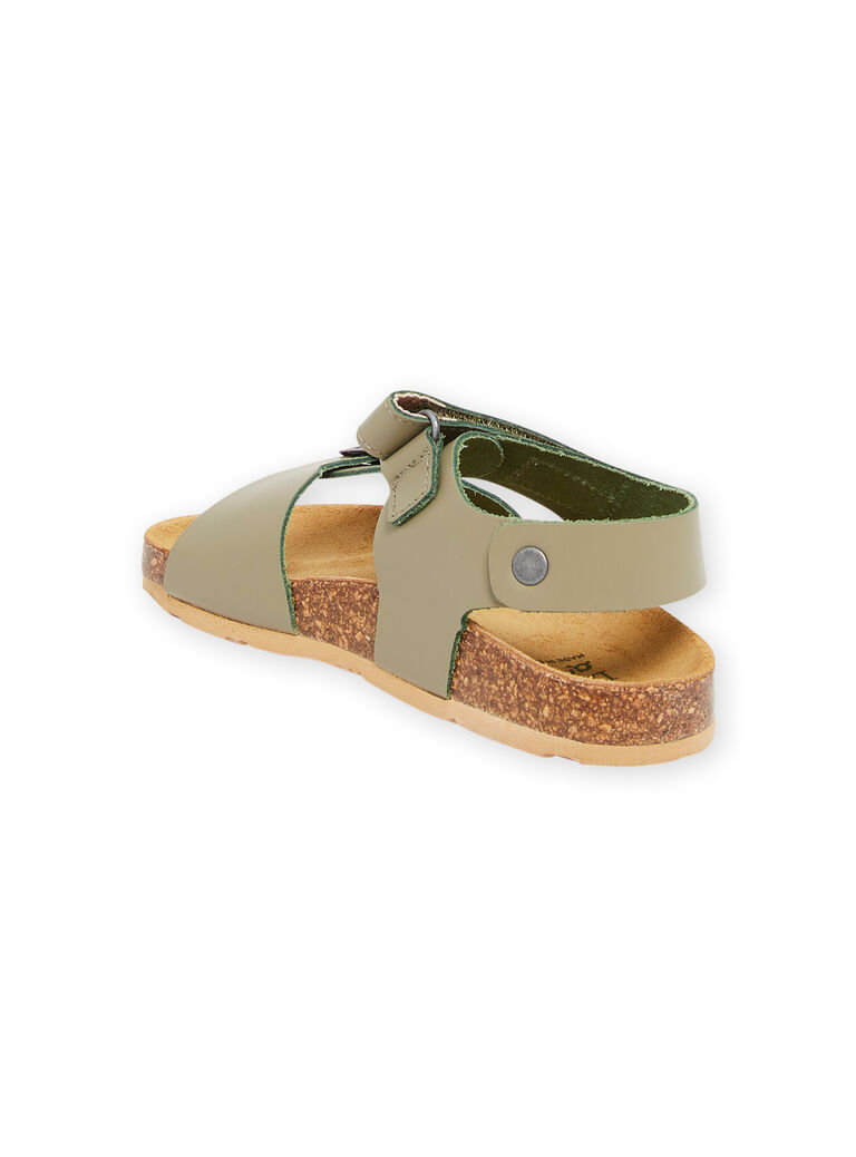 Sandales vert kaki enfant garçon