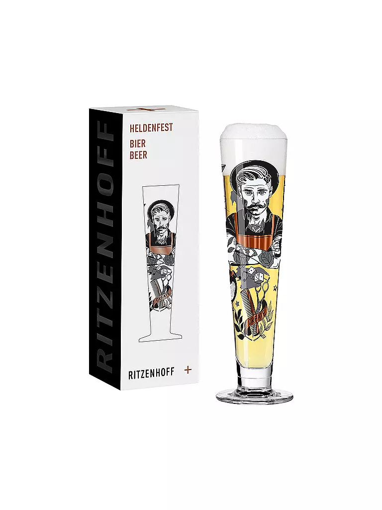 RITZENHOFF Bierglas Heldenfest 2022 #9 Werner Bohr bunt
