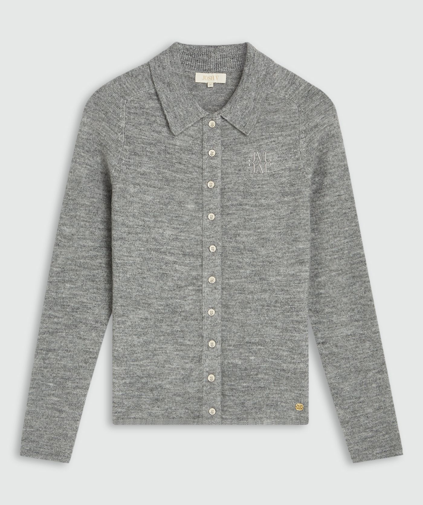 JV-DO fitted vest - grey melange
