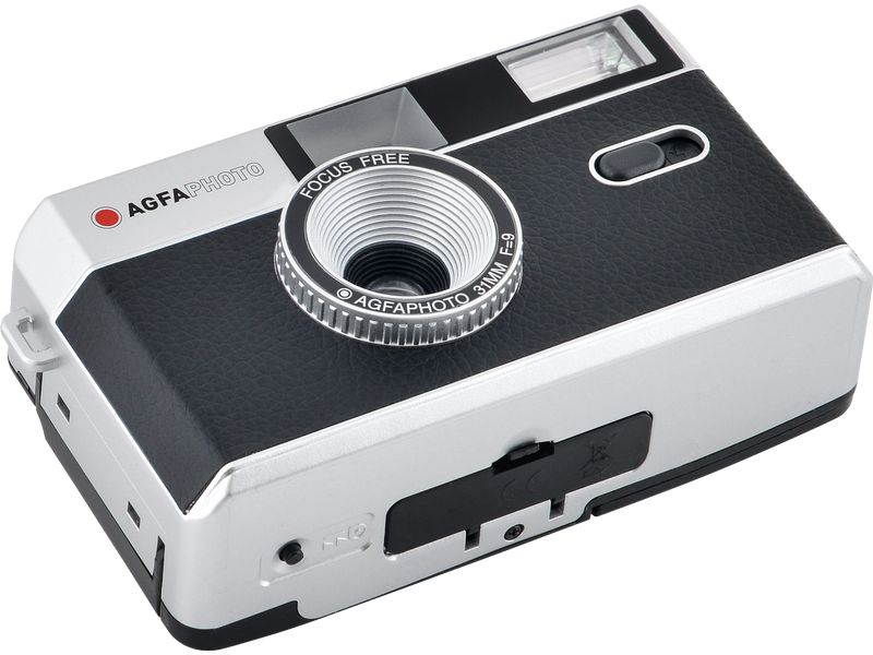 Agfa Analogkamera 35 mm - Schwarz Wiederverwendbare 35 mm Analogkamera