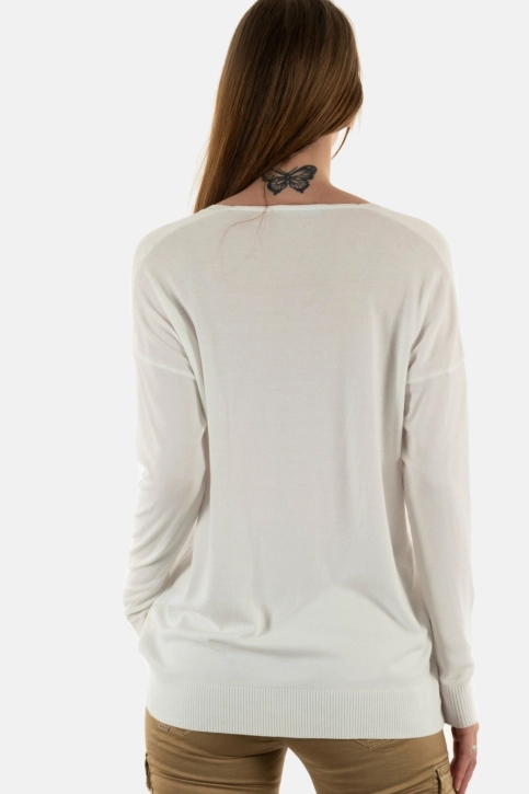pull léger lauren vidal ple8001 ecru
