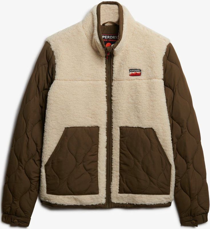 Superdry - Fleece Hybride Jas - Dames - Buitenjassen