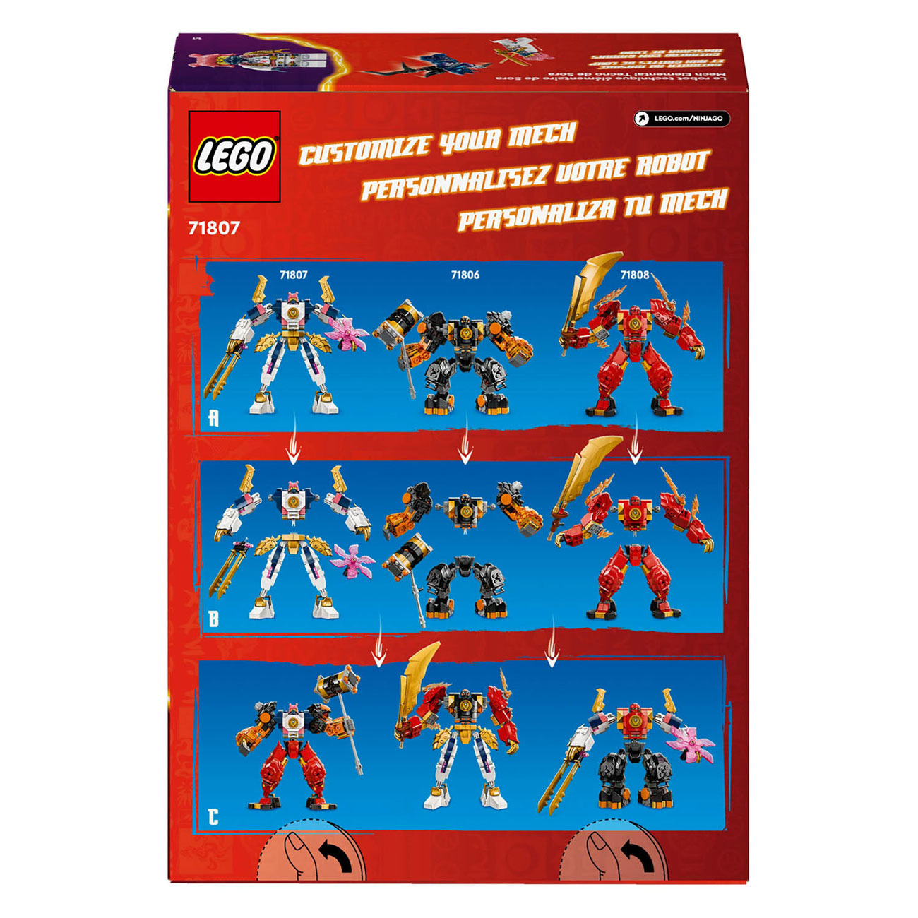 LEGO Ninjago 71807 Soras Elementaire Techmecha