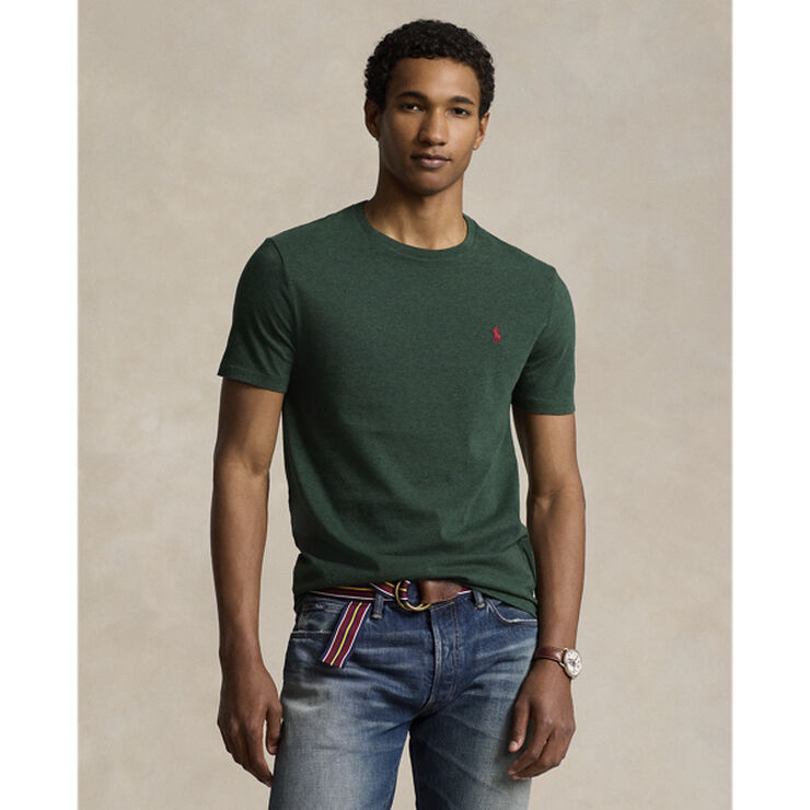Polo Ralph Lauren Custom Slim Fit Jersey Crewneck T-Shirt Scotch pine heather/c3961