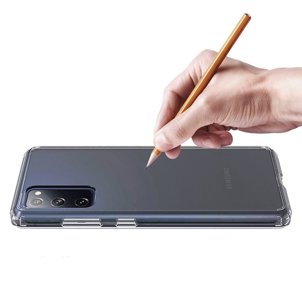 Samsung Galaxy S20 FE / S20 FE 5G Hybrid Hülle TPU Bumper   Acryl Rückseite - Transparent