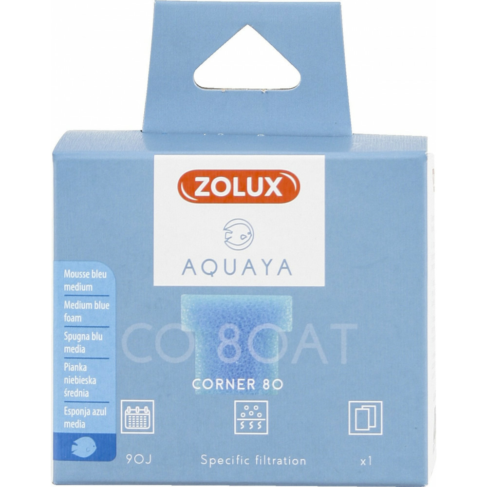 Filtre pour pompe corner 80, filtre co 80 at mousse bleue medium x1. Pour a