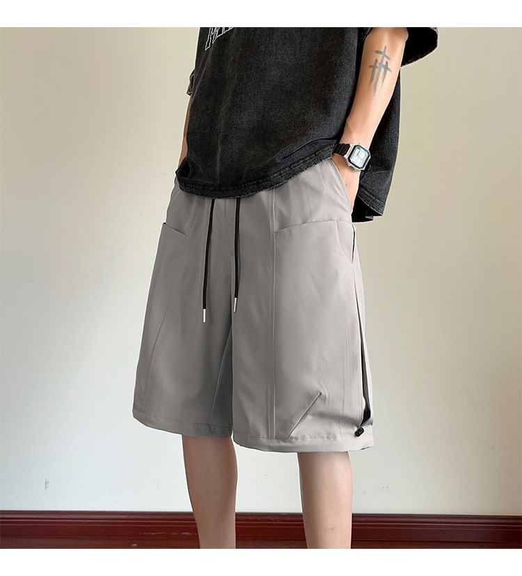 AXEN - Bermuda cargoshorts met trekkoord in de taille