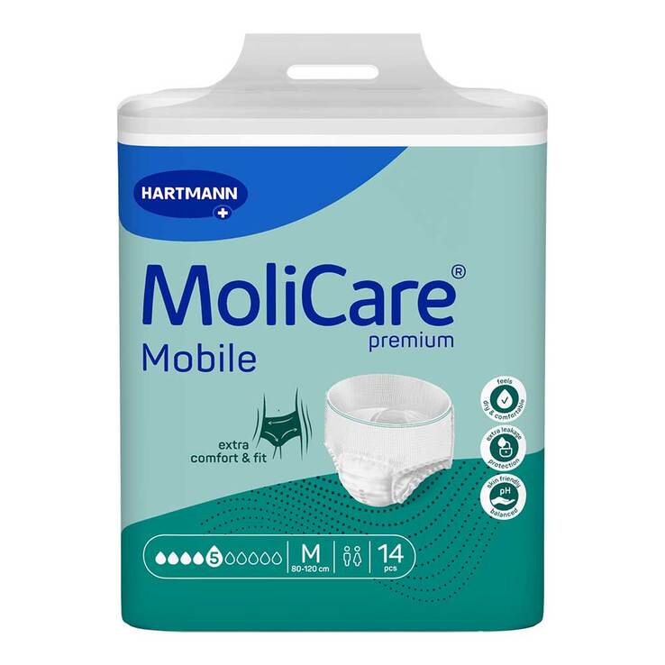 Molicare Premium Mobile 5 Tropfen Größe M, 14 St