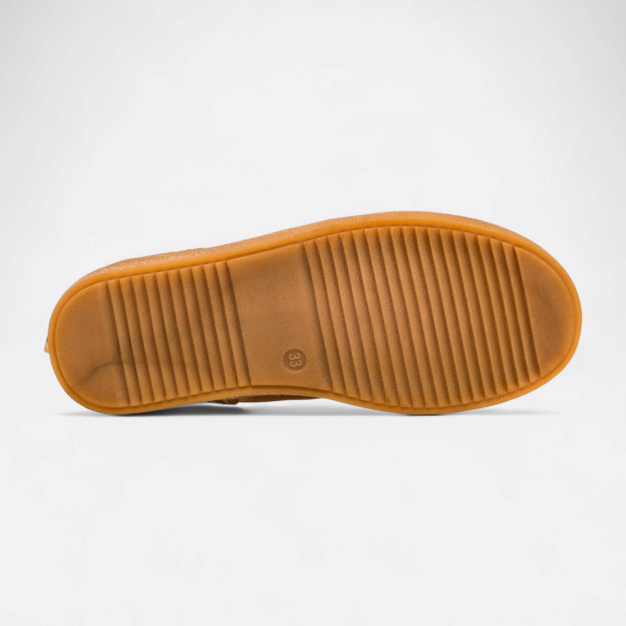 Bottines Fille en cuir cognac
