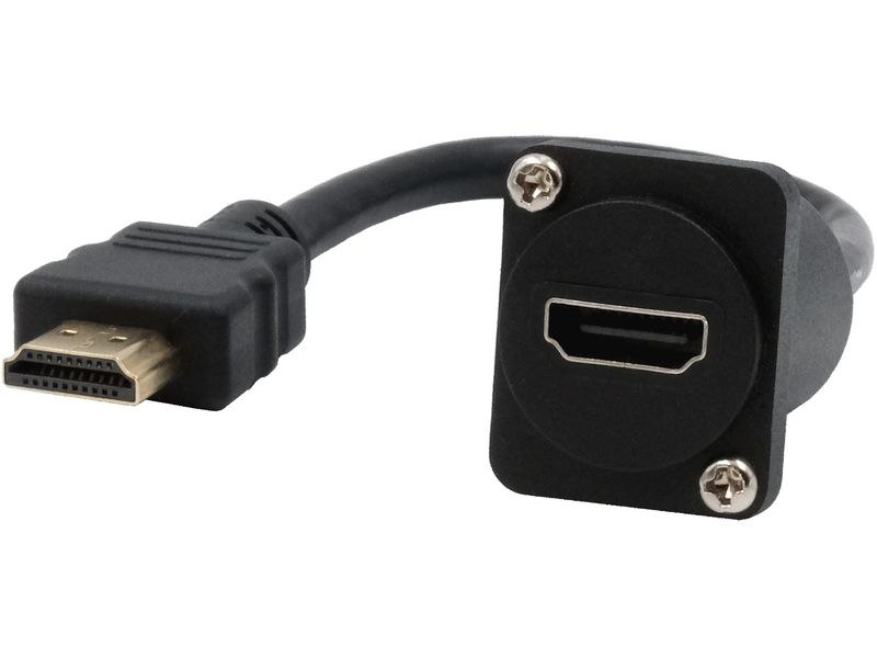 Exsys Adapterkabel EX-49162 Buchse zu Stecker Exsys D-Typ Kabel-Adapter HDMI Buchse zu Stecker, 20 cm