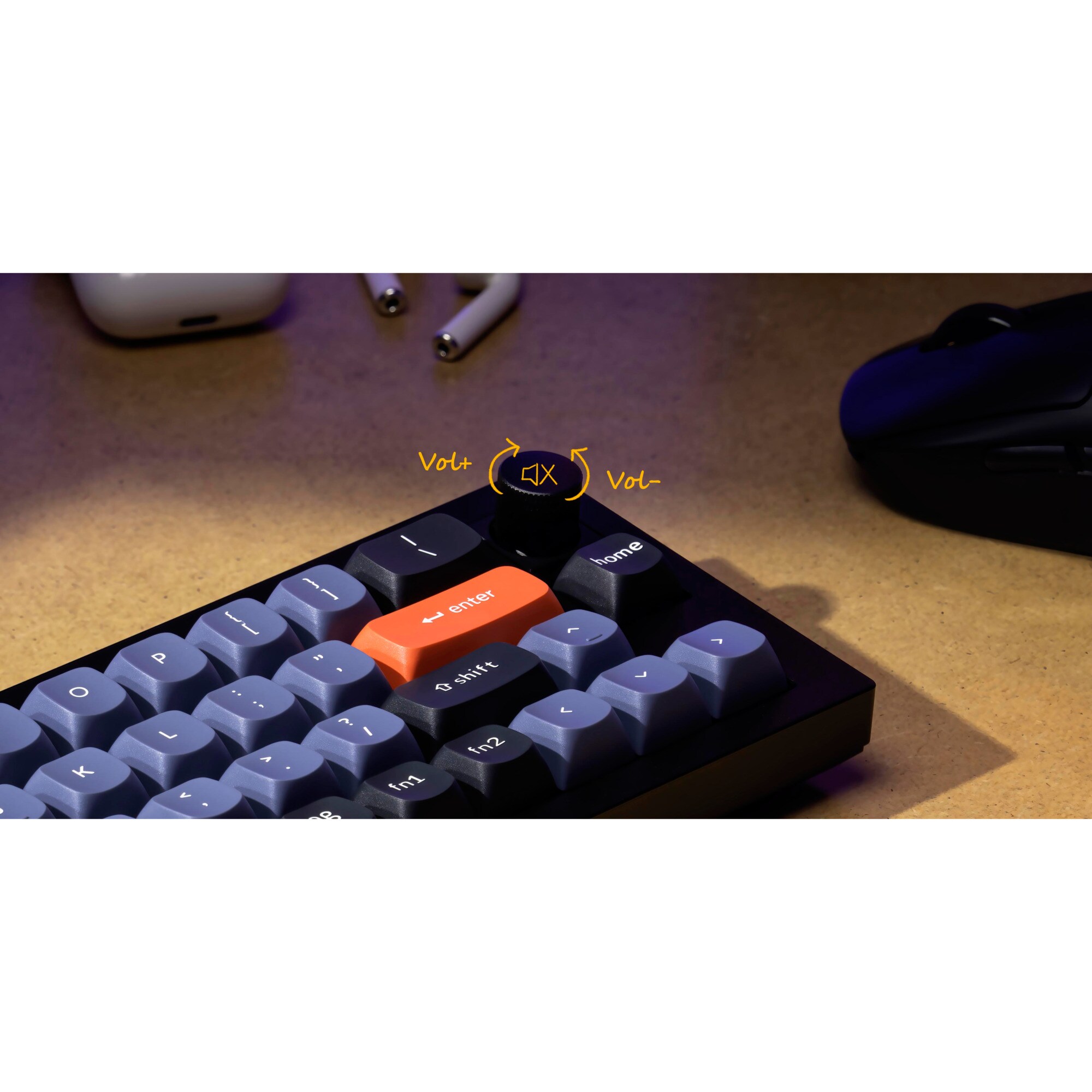 Keychron Gaming-Tastatur Q9 Barebone ISO Knob
