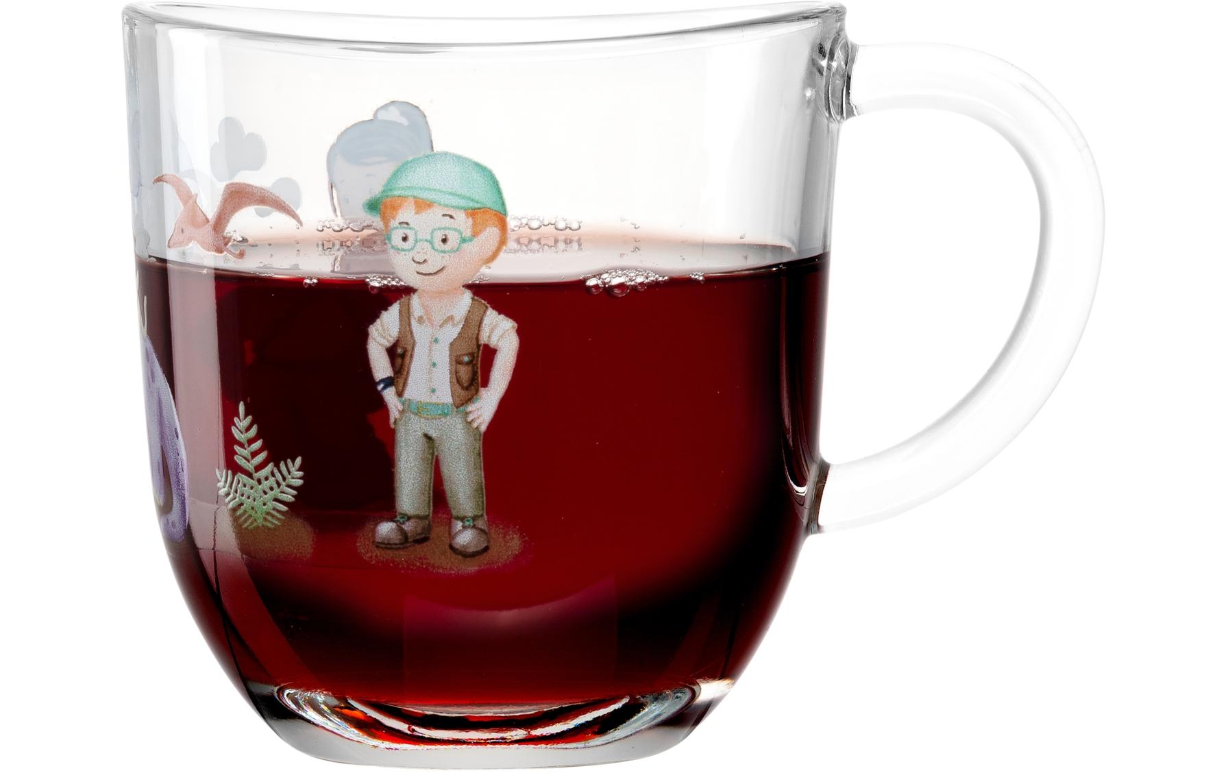 Kindertasse Avvenutura 280 ml, 6 Stück, DinosaurierTassen-Set für Kinder mit Henkel