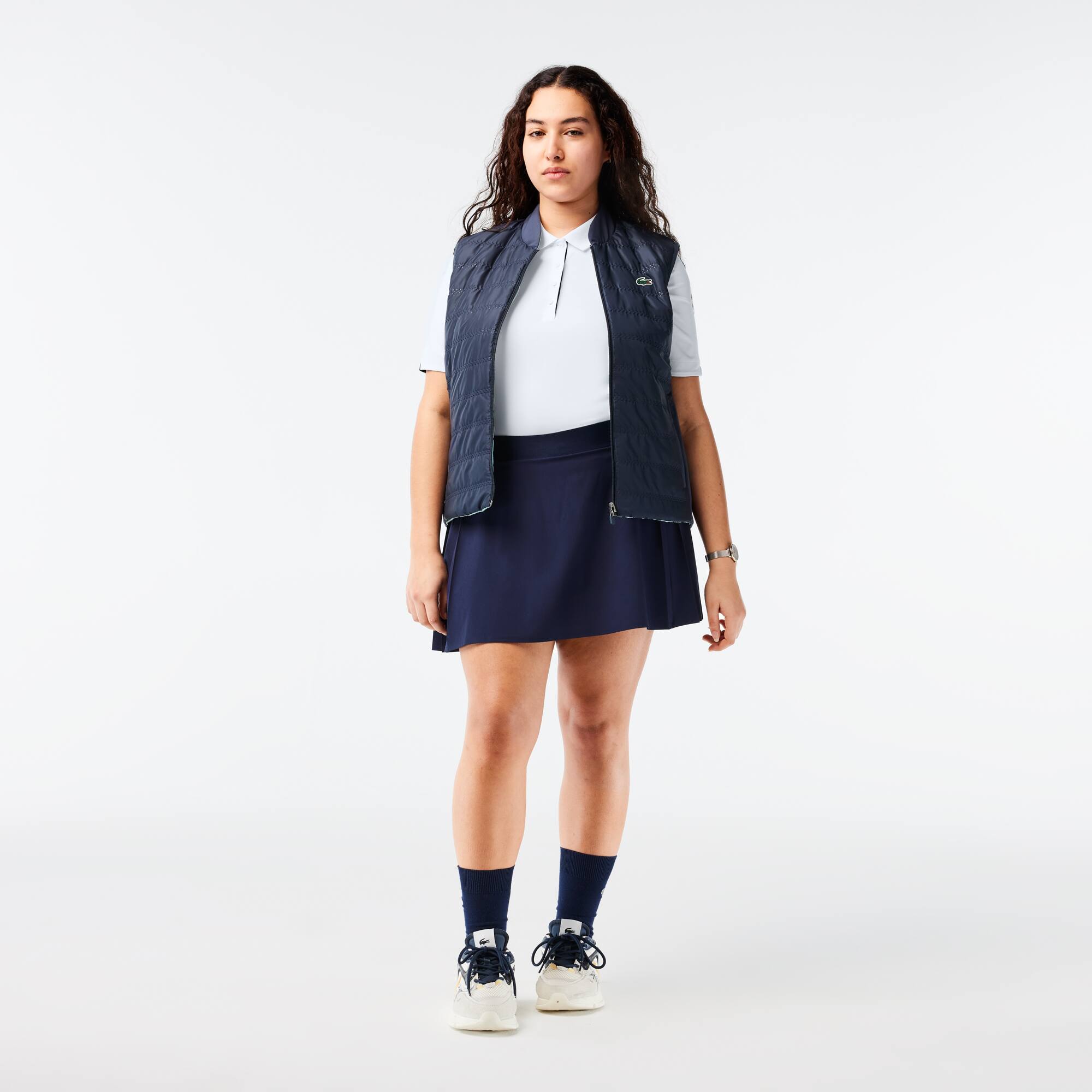 Damen Golf-Poloshirt aus atmungsaktivem Stretch LACOSTE SPORT Kurze Ärmel - Weiss - Lacoste - Damen