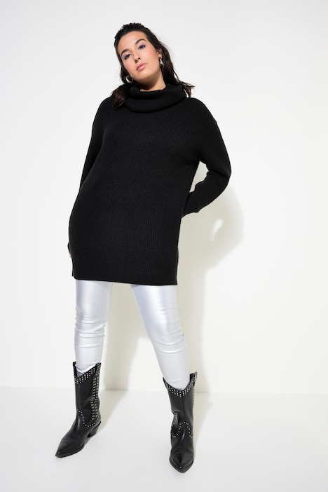 Pullover, oversized, Rollkragen