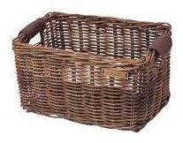 BASIL Panier À Vélo En Rotin Dorset M 27 X 39 X 21 Cm - Natural Brown