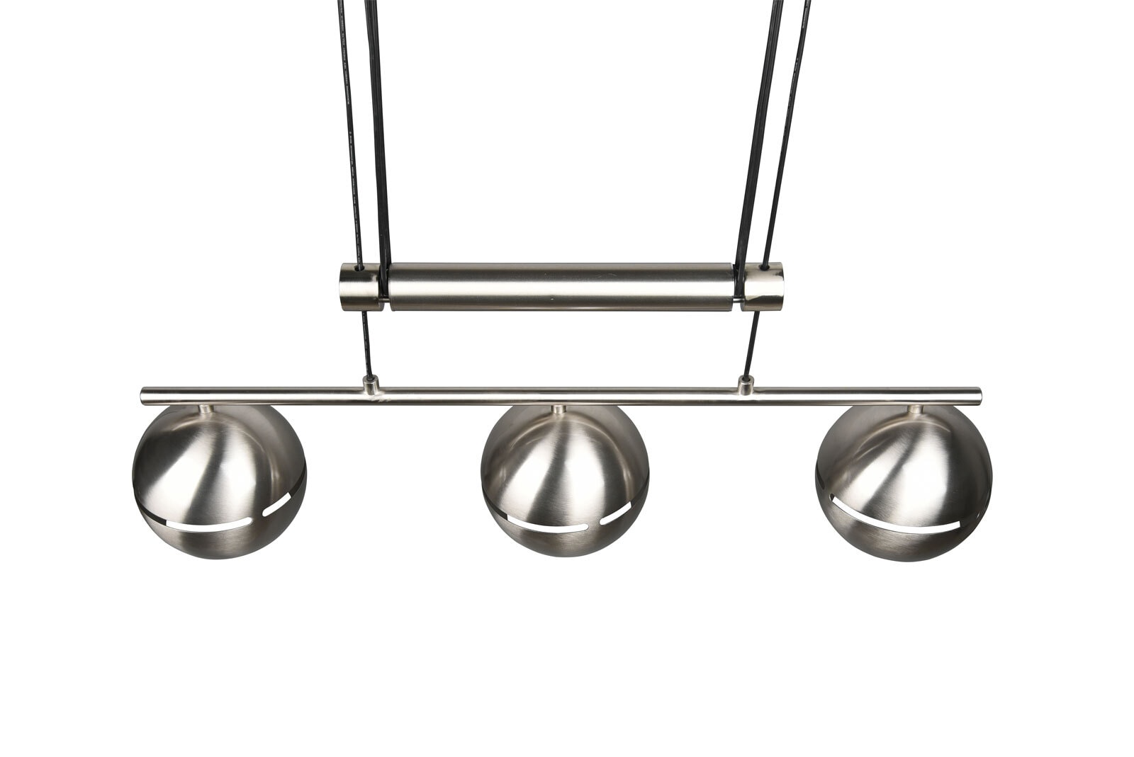 Fletcher Pendelleuchte grau, silber, 313300307, B/H/T: 75 / 150 / 15 cm, Metall