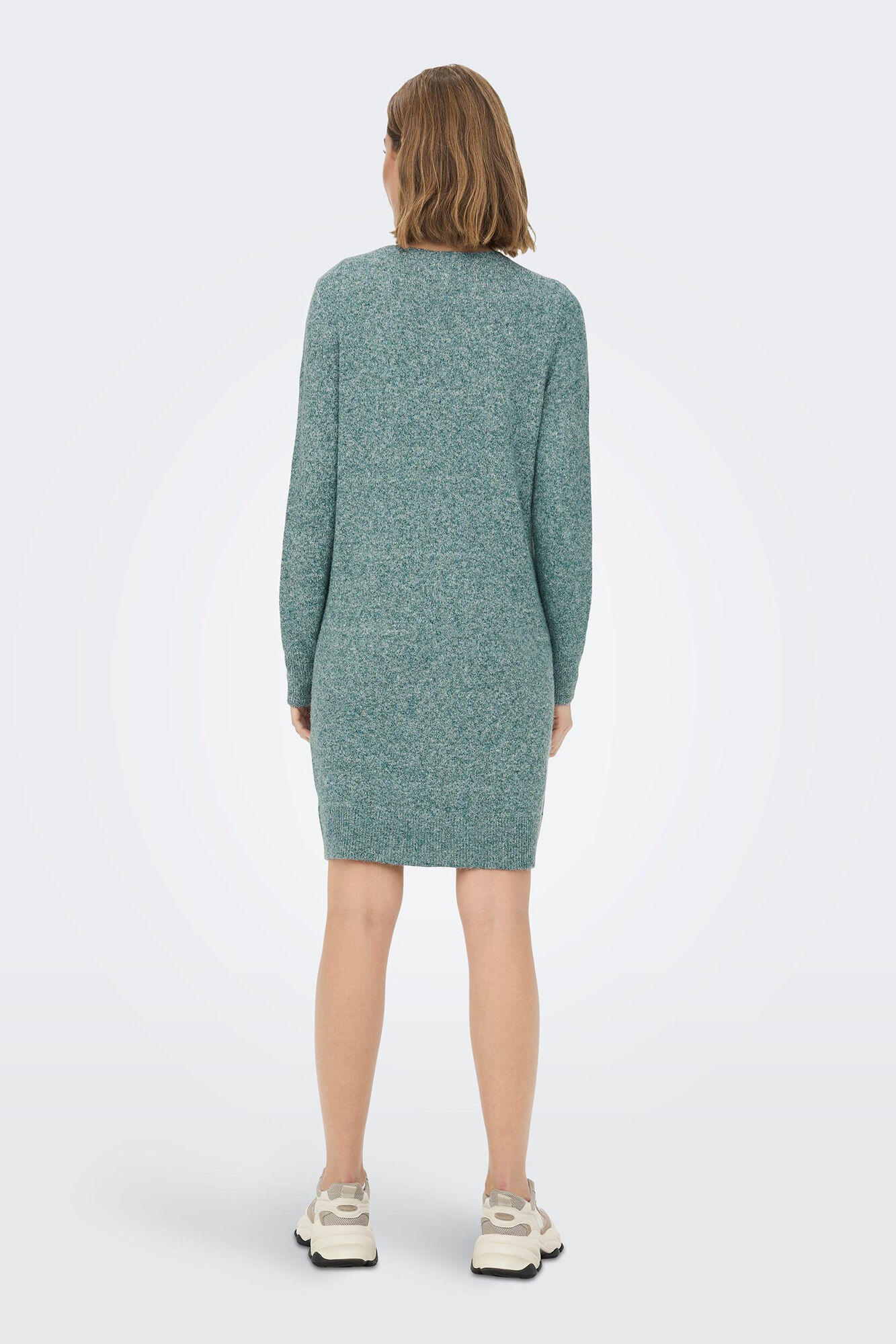 Vestido curto de tricô