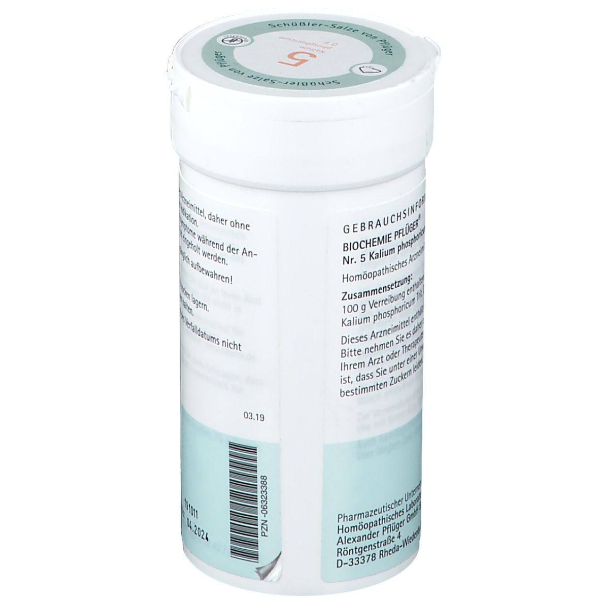 Biochemie Pflüger® Nr. 5 Kalium phosphoricum D6 Pulver