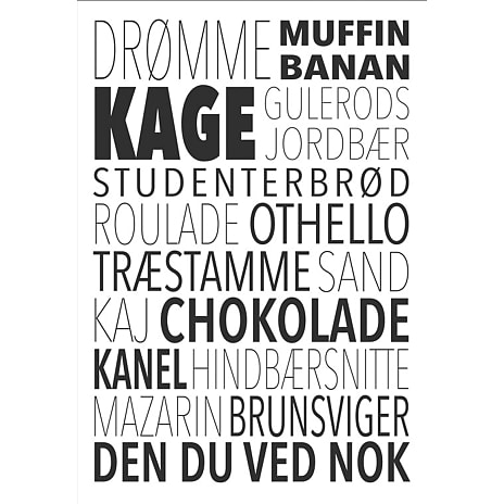 Plakat med sort ramme 15 x 21 cm