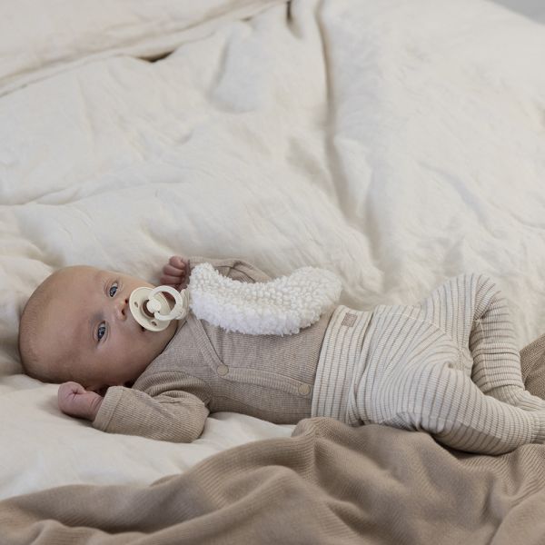 Feetje The Magic is in You Rib Broek - Streep - Taupe Melange