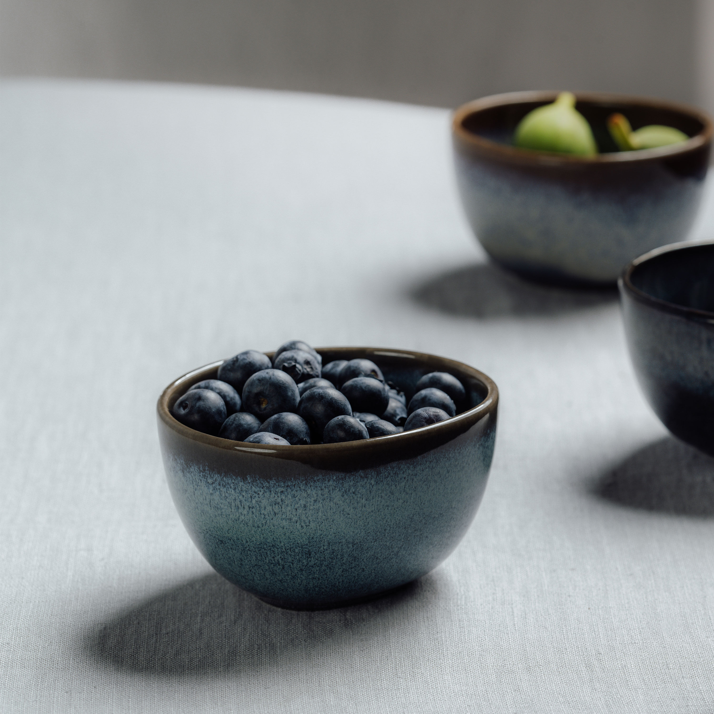 Lave Dipping bowl Blue, 4.8 oz, earthenware