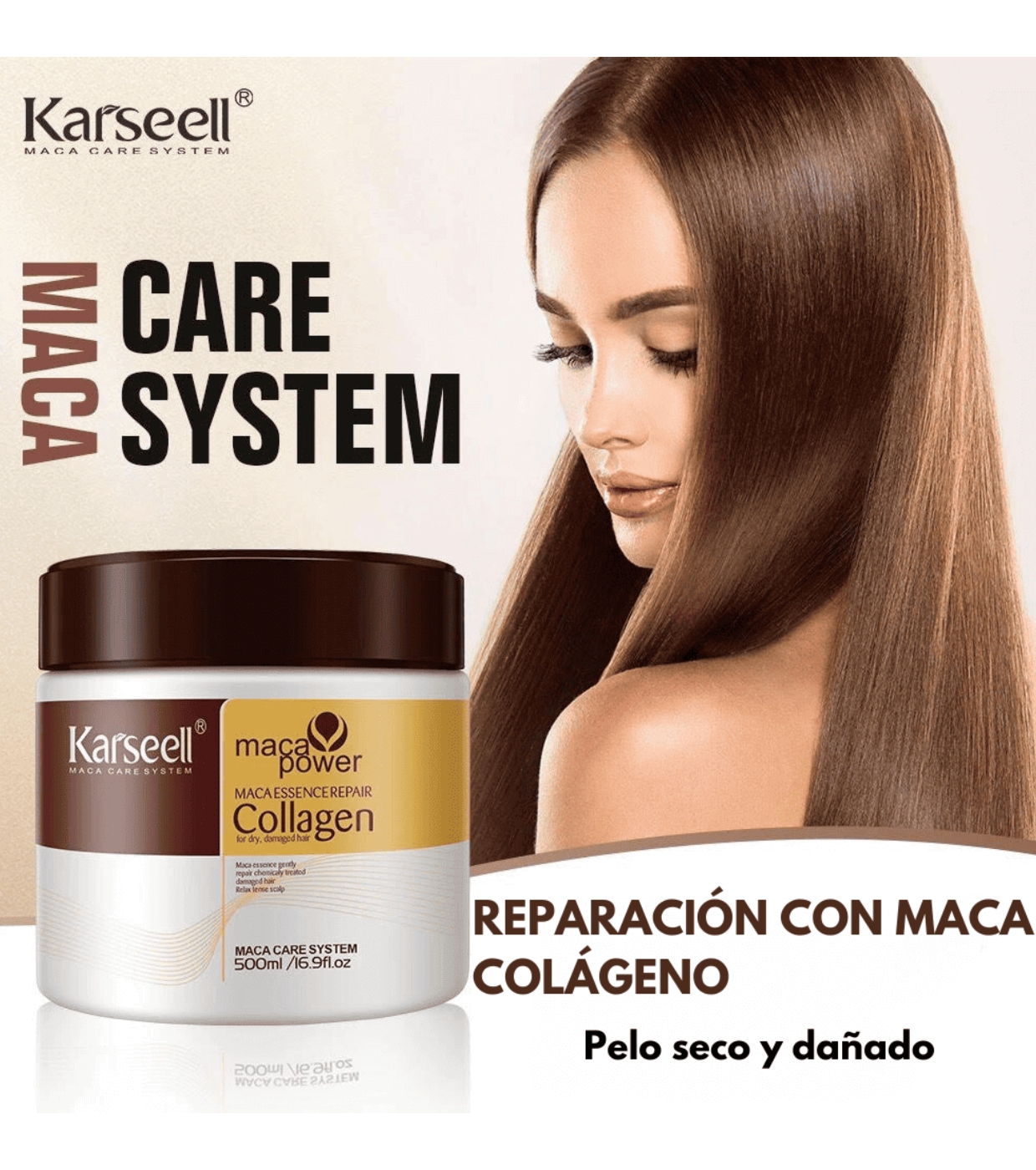 Karseell - *Maca Power* - Máscara capilar reparadora Collagen